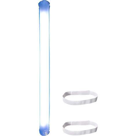 Aufblasbare weiße LED-Lampe für Campingzelte, faltbar und mit USB-Anschluss, ideal für Reisen.