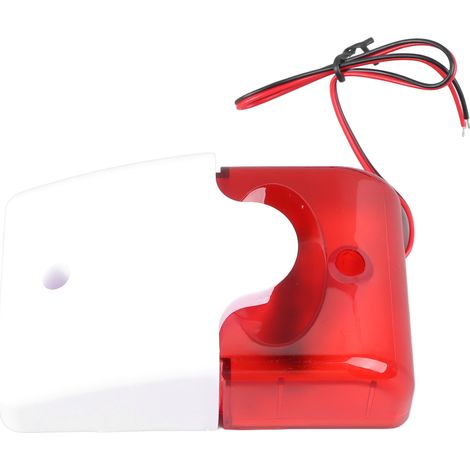 Sirène stroboscopique filaire 220 V avec gyrophare et avertisseur sonore pour système d'alarme domestique (1/5)