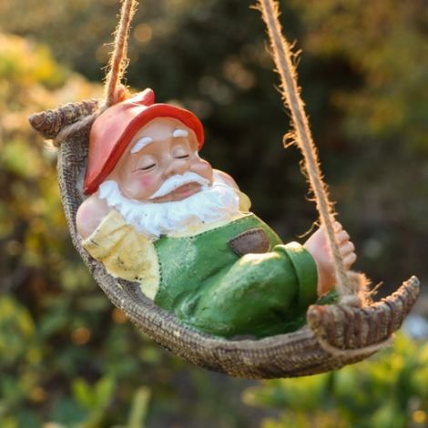Gartenzwerg, Gartenfigur für den Außenbereich, Gartenornament, wasserdicht