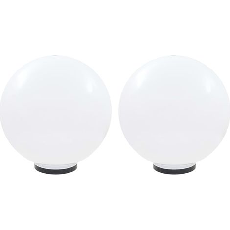 LED-Gartenleuchten 2 Stk. Kugelförmig 50 cm PMMA