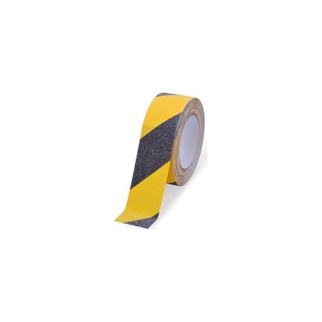 Rutschfestes Treppenklebeband, 5 cm x 10 m, Sicherheitsband, gelb-schwarz, Warnband, Sicherheitsmarkierung, gelb-schwarz