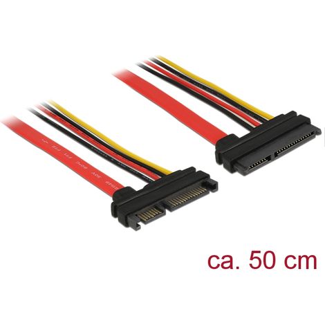 Cable SATA 22pin  22pin M/F  50cm