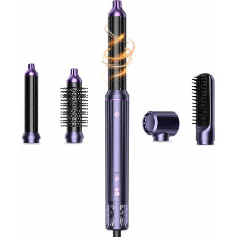 Brosse soufflante 5-en-1 haute vitesse avec sèche-cheveux ionique, bleue, 220 V, prise européenne, pour boucler et lisser (1/5)
