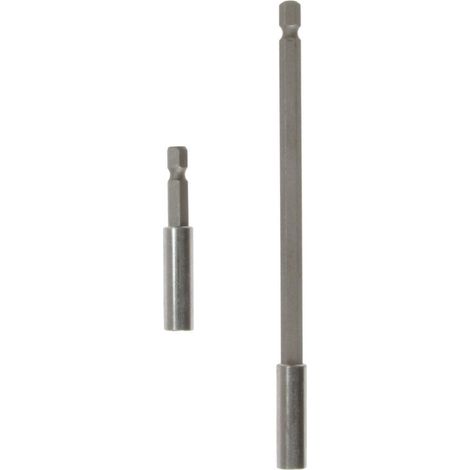 Magnetic Extension Bit Holder 60 & 150mm 1/4" Hex Screwdriver Drill Extra Long