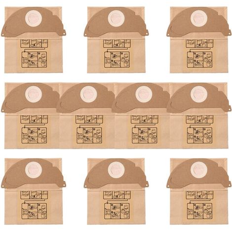 10 pezzi filtro a vuoto sacco polvere raccolta sacco immondizia 6.904-322.0 sacchi sottovuoto per pezzi aspirapolvere A2004 WD2 (1/5)