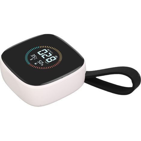 Détecteur qualité air PM2.5 température humidité écran LCD appareil mesure pollution intérieur maison hôtel bureau (1/5)