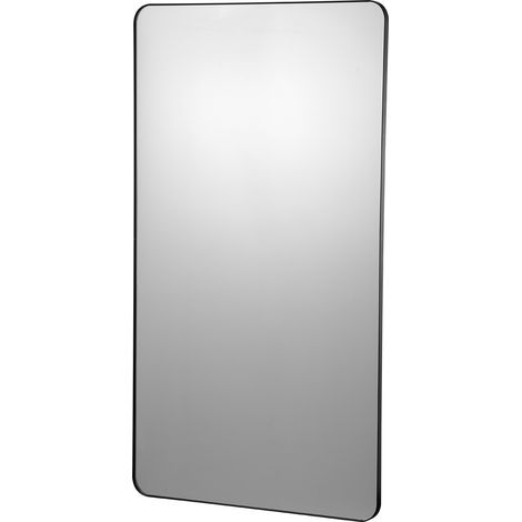 Mophorn Schminkspiegel zur Wandmontage, 0.15 Zoll dick, 30 x 55 Zoll Spiegel. Mit Rahmen aus Aluminiumlegierung und explosionssicherer Folie. Kratzfest, Z-förmige Halterung. Für Badezimmer