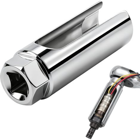 Douille pour Sonde Lambda 22 mm, Acier Chrome-Vanadium Réglable, Découpe Latérale et Connecteur 1/2 Pouce Carré, Compatible avec Capteurs d’Oxygène Chauffés et Non Chauffés, Durable et Facile (1/5)
