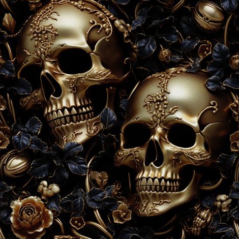 Tela decorativa para exteriores Oxford - Motivo de calavera I DX5019 (1/5)