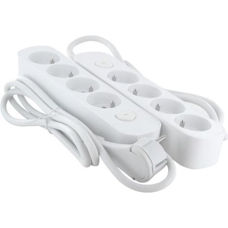 2er-Pack Steckdosenleisten - CHACON - 4 x 16 A - Kabel 1,5 m (1/3)