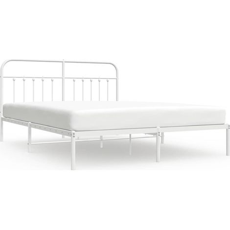 Maison Exclusive - Estructura cama sin colchón con cabecero metal (1/5)