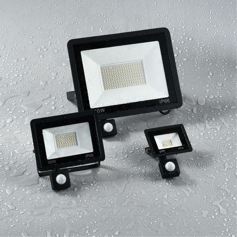 Projecteur LED, Avec Détecteur 50W Spot LED ,Avec Détecteur de Mouvement ,Cold white Lampe LED ,IP65 imperméables , Pour jardin Garage,Cour, au garage, à l'atelier d'usine, à la cour, au jardin (1/2)