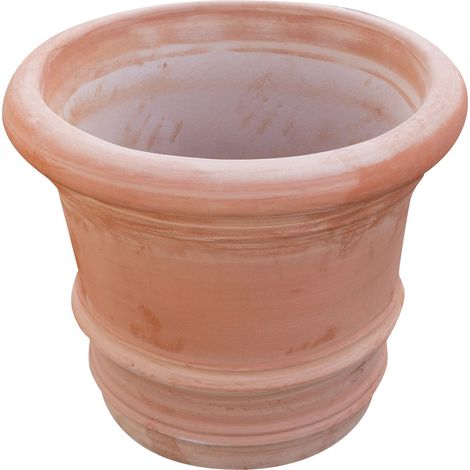 Vaso da Esterno Vaso in Terracotta per piante Made in Italy Vaso da giardino Fioriera da balcone Decorativa Ciotola grande (1/5)