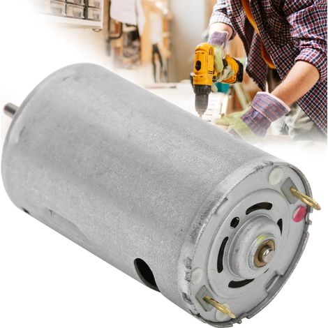 Moteur à balais magnétiques puissant 550 V CC 24 V, accessoire pour perceuse, 10 000 tr/min (1/5)