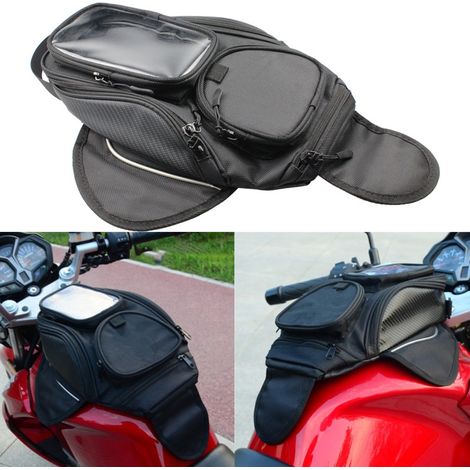 Accessoires moto : sacoche de réservoir Harley 125 avec aimants, sacoche de rangement pour réservoir, sacoche de navigation pour téléphone portable grand écran