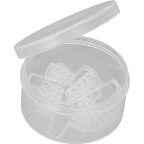 Anti-Ronflement Appareil, réduire le Ronflement, calme, Sommeil, Anti-Ronflement Nasenclip avec coffret plastique, Blanc, quatre Tailles (1/5)