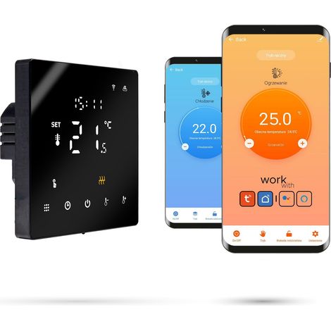 Termostato Zigbee Tuya PRO3 per ambienti neri (1/5)