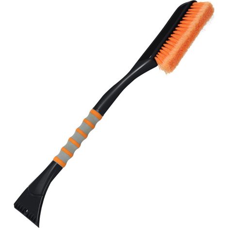Brosse de nettoyage voiture 2 en 1 avec grattoir à glace, accessoire d'entretien auto pour nettoyage carrosserie et vitres dégivrant pratique (1/5)