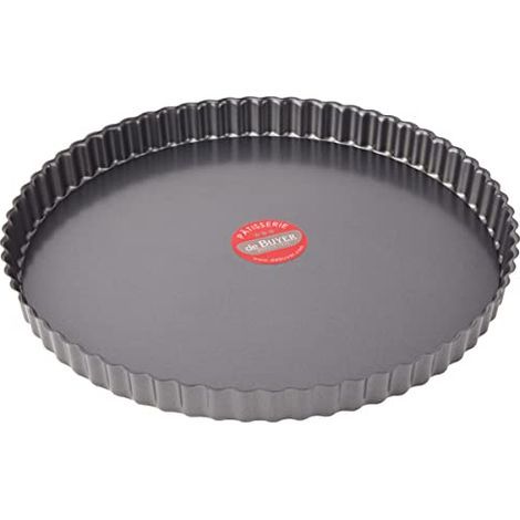 Stampo per torta rotondo con bordo scanalato, con fondo rimovibile, 32 cm (1/4)