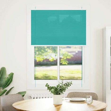 Maison Exclusive - Tenda Plissettata Verde petrolio 85x100 cm Larghezza Tessuto