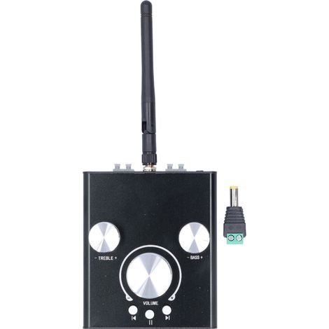Amplificateur Audio Bluetooth 5.0 Stéréo 2 Canaux avec Contrôle des Aigus et Graves HiFi (1/5)