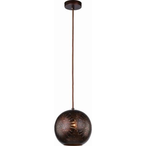 Suspension Candellux Sfinks ajourée bronze Ø25 E27