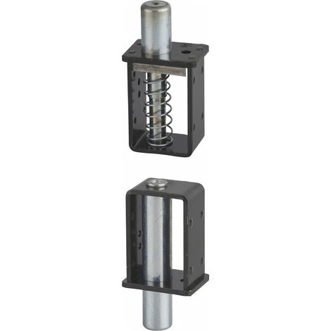 THIRARD - Gond Rapido, goupille acier Ø16mm, gâche en acier inoxidable, zingage noir - THIRARD