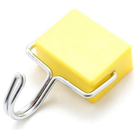 [Accroches magnétiques] + [ManoMagnet] + [Refrigerator Washing Machine Storage] + [Durable ABS + Magnetique] - Yellow - 60g - 1 Hook