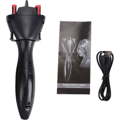 BelleRise - Tresseuse automatique – USB 3 s – voyage & maison – noir (1/5)