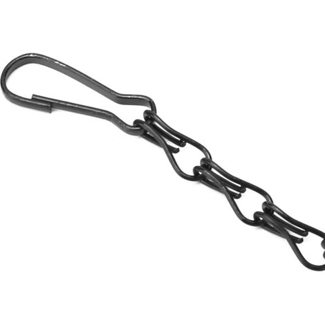 Lot de 12 chaînes de suspension pour plantes avec double crochet, 58,5 cm (23 po), supportant jusqu'à 3 000 g (6,6 lb), pour la suspension de fleurs de jardin. (1/5)