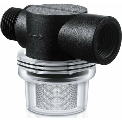 UlisemRV Wasserpumpensiebfilter, Universal-Wasserfilter Edelstahlfilter 4-Punkt-Außengewinde Vorfilter Wasserfilter Einschraub-Wasserpumpe für Wohnmobil-Camper-Wasserpumpe