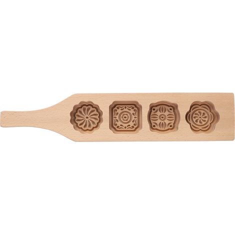 Moule à gâteau de lune en bois, moule à pâtisserie pour la fabrication de gâteaux de haricots mungo glacés, outils de cuisson (1) (1/5)