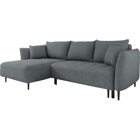 Sofá rinconero TrendyNest Cervon, Onega 07, Función de descanso, Almacenaje, 276x158x94cm, 0