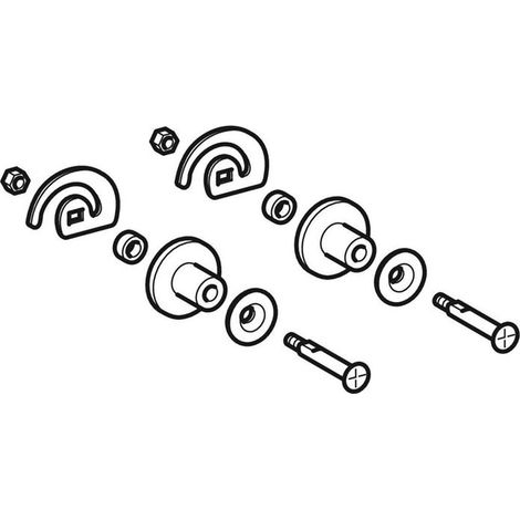 Geberit Set Kerafix Schnecke 597160000 (1/2)
