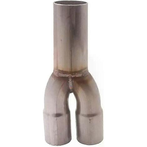 Collecteur de fusion des gaz d'échappement, double entrée de 15 po de diamètre intérieur, sortie unique de 175 po de diamètre extérieur, en acier inoxydable - JXLGV (1/5)