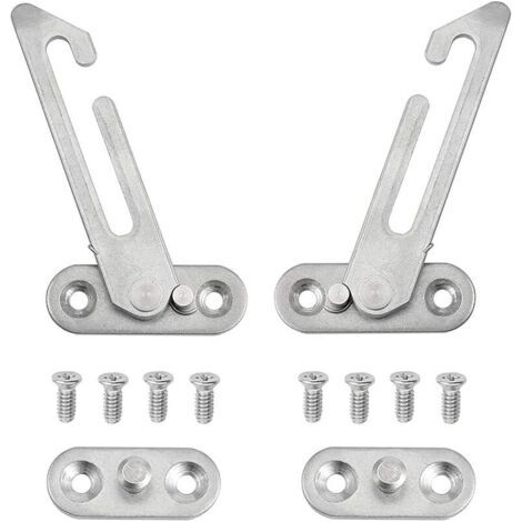 Set mit 2 UPVC-Fensterlüftern – aus Edelstahl 304 – inklusive Schrauben – für linke und rechte Fenster. (1/5)