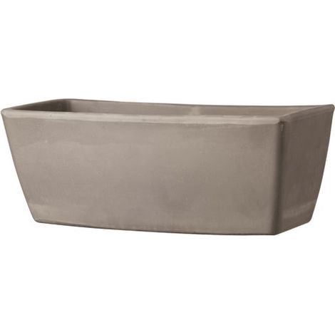 Jardinière en terre cuite 32cm – Résistante au gel – Poreuse et percée – Volume 4.5L – Pour espaces extérieurs – Deroma
