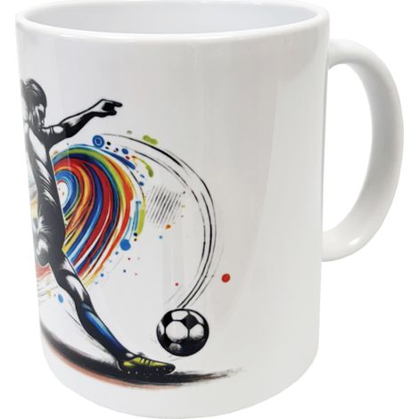 Mug en céramique blanche Football (1/3)