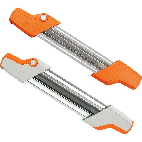 Stück 2-in-1 Kettensägenkettenfeilenhalter für 4,8-mm-Kettensägenketten, Weiß + Orange, 3262,5 cm (1/3)