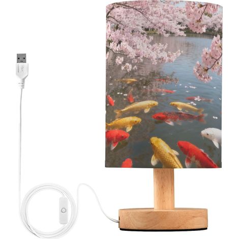 Lampes de table en forme poisson kois fleur cerisier pour le (1/5)