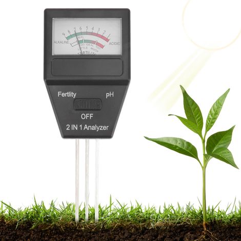 Bodenfruchtbarkeitstester, pH-Meter, 2-in-1-Bodenfruchtbarkeitstester, Säure-Basen-Tester (1/5)