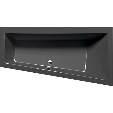 ANDRA R baignoire asymétrique 160x90x45cm, gris