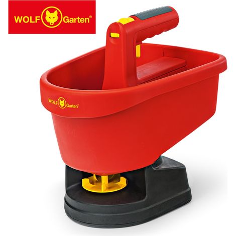 WOLF Garten WE-B Universal Streuer Saatgutstreuer Düngestreuer 15L Fassungsvermögen Streubreite 0,5 - 2,5 m