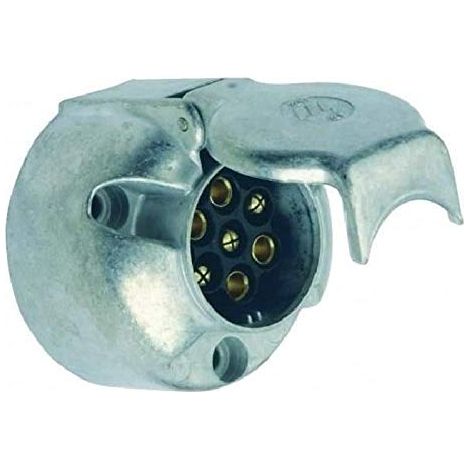 Base hembra de metal con 7 bornes