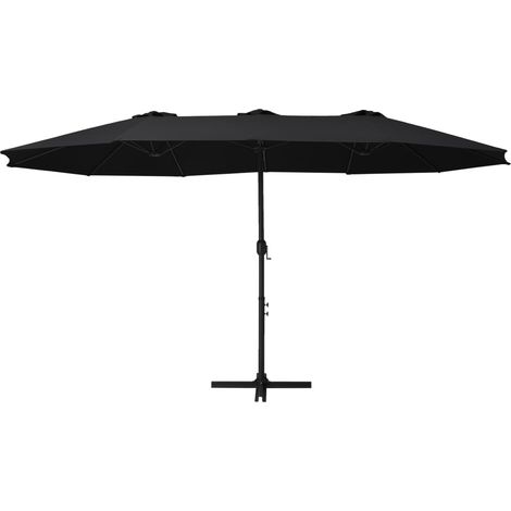 Maison Exclusive - Sonnenschirm mit Aluminium-Mast 460x270 cm Sch