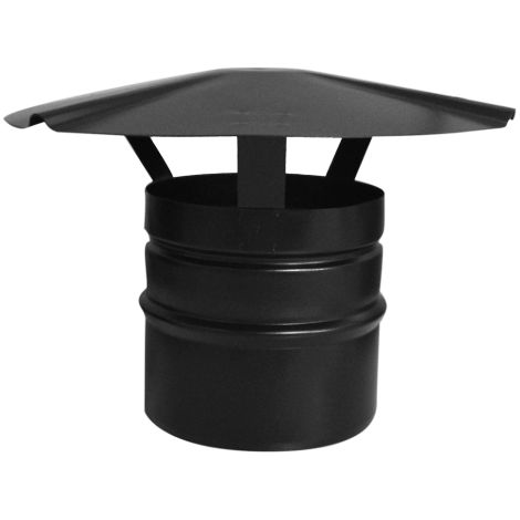 Terminale in acciaio verniciato pellet attacco Maschio   140 mm resistente alle alte temperatura per stufe a pellets