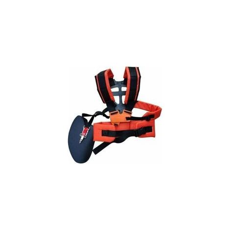Harnais de sécurité réglable en nylon – Confort ergonomique pour débroussailleuse et tondeuse – Répartition équilibrée du poids (1/5)
