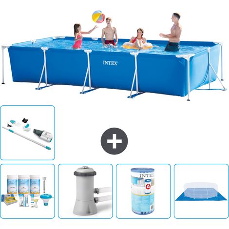 Intex Piscina con struttura Rettangolare - 450x220x84 cm - 6-pezzi S30307