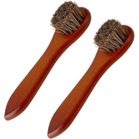 Cepillo para guantes de béisbol de 2 piezas, cepillo pequeño para fregar guantes, cerdas suaves para mantenimiento diario, suministros de limpieza prácticos y accesorios. (1/5)