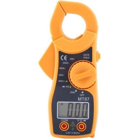Digitales Zangenmultimètre AC DC Voltmètre Ampèremètre Ohmmètre Volt Testeur LCD Mètre (1/4)